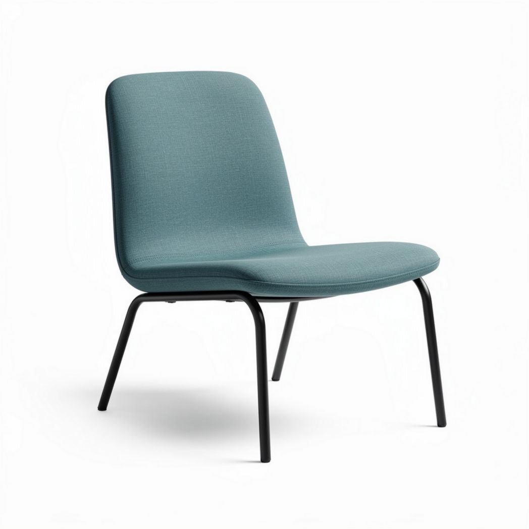 Stuhl aus textil in blau 55 x 60 x 75cm für wohnräume und büros